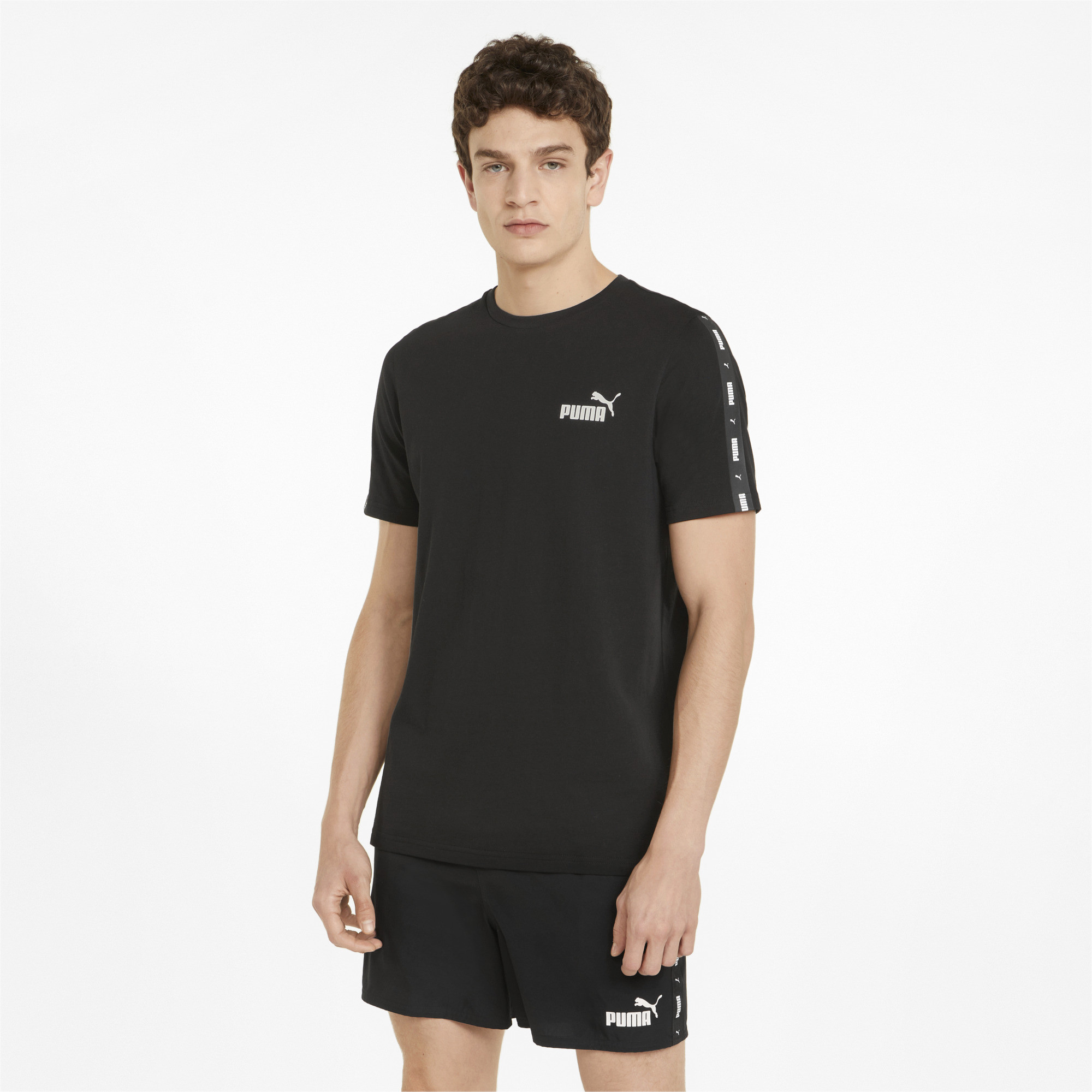 Puma ESS+ Tape Tee Black 847382-01 - METAXASPORT