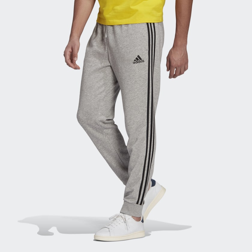 Essentials French Terry Tapered Cuff 3 Stripes Pants Gkri GK8889 21 model