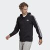 Essentials French Terry 3 Stripes Full Zip Hoodie Mayro GK9032 21 model