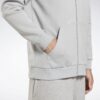 Reebok Identity Fleece Zip Up Hooded Jacket Grey HG4451 05 detail