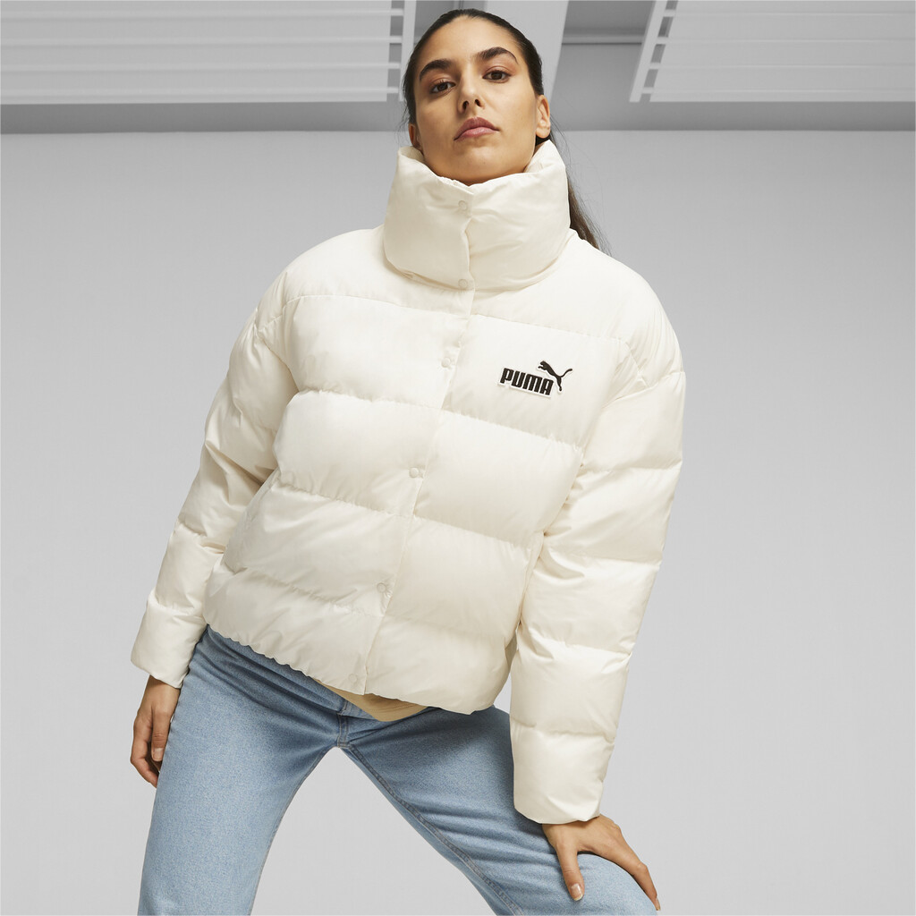 Puma white store puffer jacket